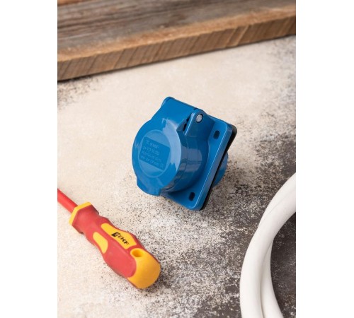 Розетка стационарная внутренняя 413 2Р+РЕ 16А 220В IP44 EKF PROxima  ps-413-16-220  EKF