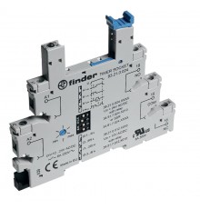 Розетка с винтовыми клеммами (с зажимной клетью) для реле 34 серии; встроенный таймер мультифункциональный (AI, DI, GI, SW);  93210024  Finder