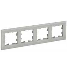 BRITE Рамка 4-ая РУ-4-2-БрД стекло дымчатый  BR-M42-G-K30  IEK