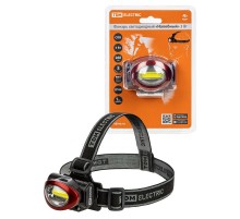 Фонарь светодиодный "Налобный" 3 Вт COB, 260 лм, бат. 3*AAA  SQ0350-0071  TDM