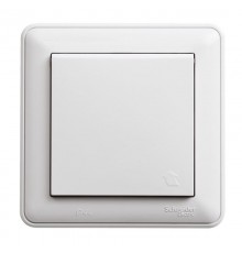 W59 Aqua Белый Розетка с заземлением с крышкой с защитными шторками IP44 (в сборе)  RS16-152B-18  SE