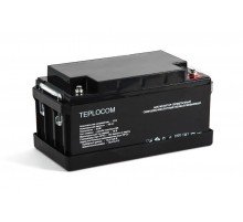 АКБ TEPLOCOM 65Ач Герметичный свинцово-кислотный необслуживаемый AGM АКБ 12В 65Ач  435  Бастион