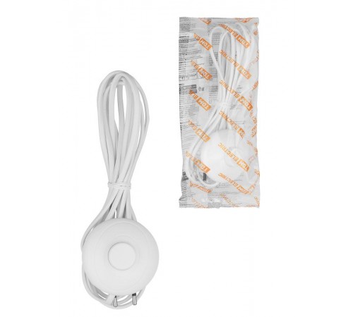 Шнур для БРА с ножным выключателем ШВВП 2х0,5 мм2 3,5 м белый  SQ1305-1061  TDM