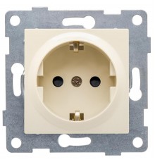 Ugra Розетка 1-ой с/з с з/ш, СУ , 16А, 250В, беж  С11Р4-003  GUSI Electric