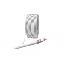 ЭРА Кабель коаксиальный RG-6U, 75 Ом, Cu/(оплётка Cu 64%), PVC, цвет белый, бухта 100 м  Б0044603  ЭРА