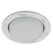 Светильник встраиваемый  под лампу GX53  KL 77 AL/WH /1 SET 5 220V 13W серебро/белый набор 5 шт  Б0070933  ЭРА