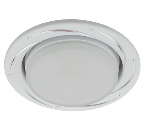 Светильник встраиваемый  под лампу GX53  KL 77 AL/WH /1 SET 5 220V 13W серебро/белый набор 5 шт  Б0070933  ЭРА