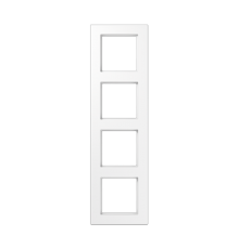 Рамка для вертикальной и горизонтальной установки, 4 поста; термопласт; белый; A550  A5584BFWW  Jung