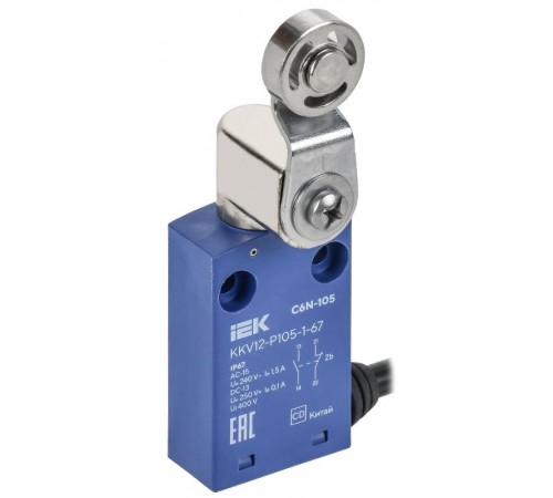 Выключатель концевой C6N-105 рычаг с мет. рол. IP67  KKV12-P105-1-67  IEK