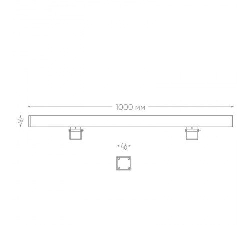 Светильник светодиодный архитектурный линейный LL-890 36W, 6400K, 2800Лм, 24 град, 85-265V IP65  32201  Feron