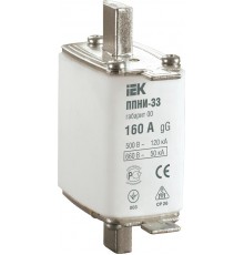 Плавкая вставка предохранителя ППНИ-33, габарит 00, 160А     DPP10-160  IEK