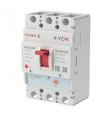 Авт. выкл. YON MGS250 3P 160-200A 25kA  MGS250M-3TAMF0200  DKC