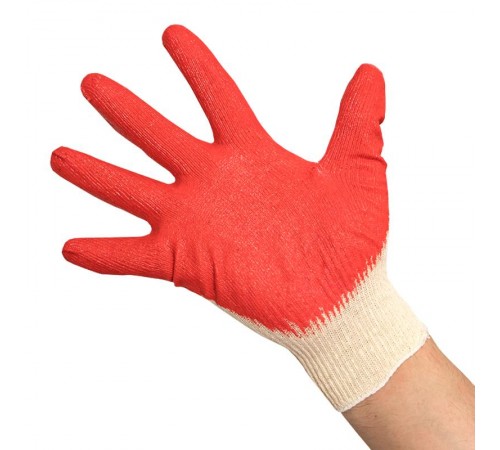 Перчатки рабочие ЗАЩИТА с одинарным латексным обливом (13 класс, 10 разм) EKF Master  pe13lt-10-mas  EKF