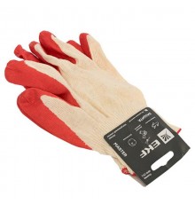 Перчатки рабочие ЗАЩИТА с одинарным латексным обливом (13 класс, 10 разм) EKF Master  pe13lt-10-mas  EKF