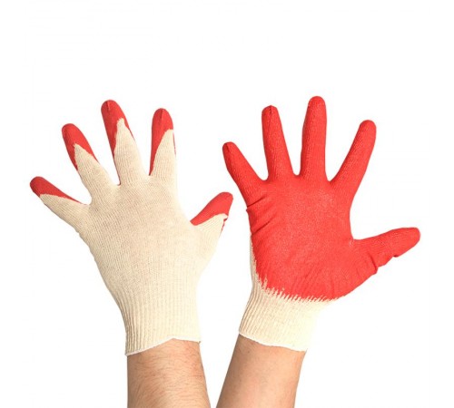 Перчатки рабочие ЗАЩИТА с одинарным латексным обливом (13 класс, 10 разм) EKF Master  pe13lt-10-mas  EKF