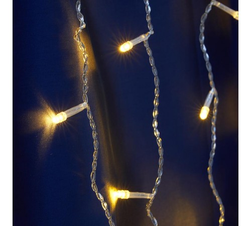 Гирлянда-занавес 230V 320 LED 3*2м, желтый, IP44 , сетевой шнур 3м в комплекте, CL21  41625  FERON