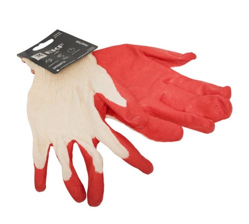 Перчатки рабочие ЗАЩИТА с одинарным латексным обливом (13 класс, 10 разм) EKF Master  pe13lt-10-mas  EKF