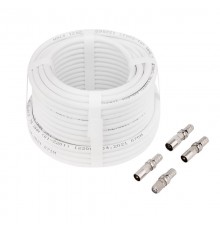 Набор с антенным телевизионным удлинителем для ТВ длиной 15 метров с F-разъемами и ТВ-переходниками REXANT 06-3091  REXANT