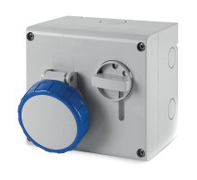 Розетка наружной уст. с механической блокировкой и верхним расположением разъема IP67 16А 2P+E 230В  DIS5051683  DKC