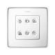 Сенсорный 6-кл выключатель с тематической маркировкой Т2, белый  8000664-030  Simon