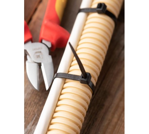 Хомут нейлоновый ЧЕРНЫЙ 4,8х150 (уп./100шт) EKF Simple  plc-cb-4.8x150  EKF