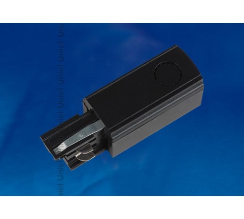 Ввод питания для шинопровода осветительного трехфазный, левый, черный. UBX-A02 BLACK 1 POLYBAG  09739  Uniel