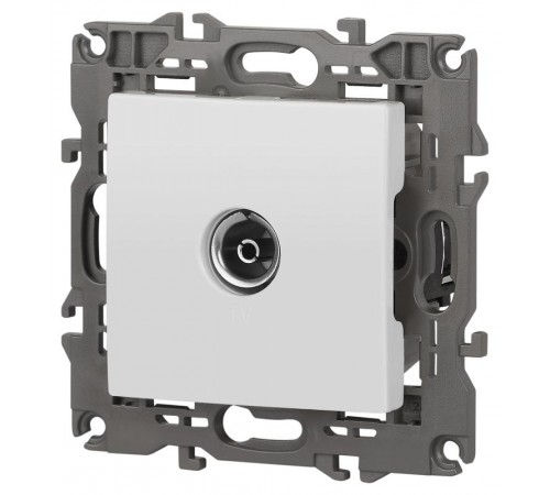 14-3101-01 Розетка TV одиночная, IP20, Эра Elegance, белый  Б0034290  ЭРА