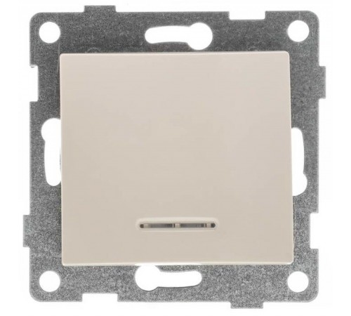 Bravo Выключатель 1кл. (инд), СУ, 10А, 250В, беж  С10В18-003  GUSI Electric