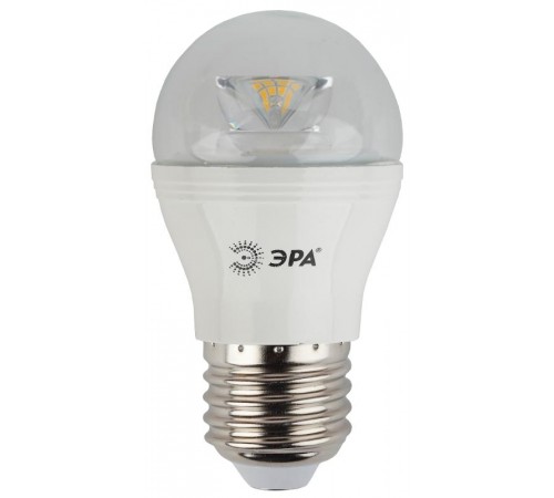 Лампа светодиодная LED P45-7W-827-E27-Clear (диод,шар,7Вт,тепл,E27)  Б0017243  ЭРА