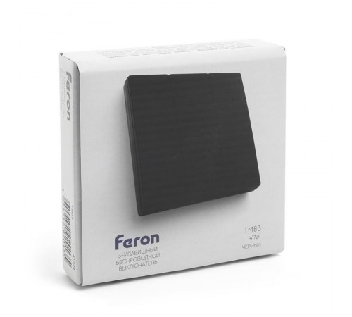 Выключатель дистанционного управления 230V 500W трехклавишный, TM83, черный  41724  FERON