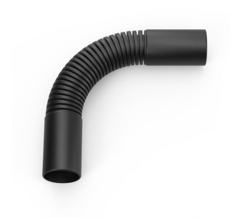 Поворот гибкий гофрированный чёрный d32 мм (5шт/150шт уп/кор)  PR13.02890  Промрукав