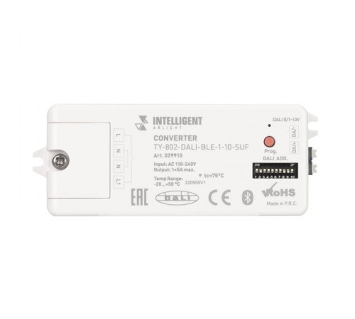 INTELLIGENT ARLIGHT Конвертер TY-802-DALI-BLE-1-10-SUF (230V, 10A, DALI, 0-10V) (INTELLIGENT ARLIGHT, -)  029910  Arlight
