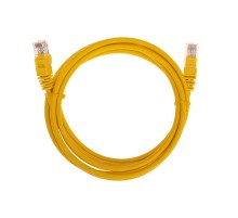 Патч-корд U/UTP, CAT 5e, RJ45-RJ45, 26AWG, LSZH, желтый, 2м REXANT  02-0105-2  REXANT