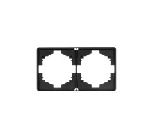 Рамка ROUND 2-постовая оникс  KR-78-0752-3  Kranz