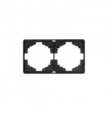 Рамка ROUND 2-постовая оникс  KR-78-0752-3  Kranz