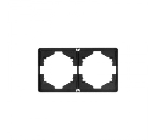 Рамка ROUND 2-постовая оникс  KR-78-0752-3  Kranz