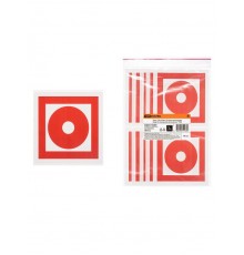 Знак 150х150мм "Кнопка включения средств пожарной автоматики"  SQ0817-0090  TDM