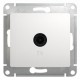 Glossa Белый TV Розетка проходная 4DB  GSL000192  SE