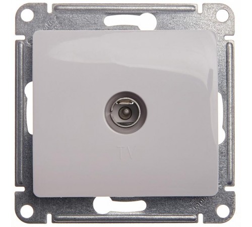 Glossa Белый TV Розетка проходная 4DB  GSL000192  SE
