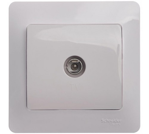 Glossa Белый TV Розетка проходная 4DB  GSL000192  SE