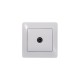 Glossa Белый TV Розетка проходная 4DB  GSL000192  SE