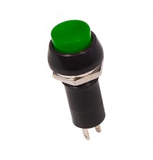 Выключатель-кнопка 250V 1А (2с) ON-OFF зеленая  36-3032  REXANT