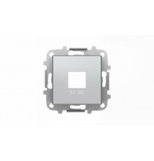 Накладка для механизмов зарядного устройства USB, арт.8185, серия SKY, цвет серебристый алюминий2CLA858500A1301 ABB