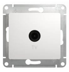 Glossa Белый TV Розетка проходная 4DB  GSL000192  SE