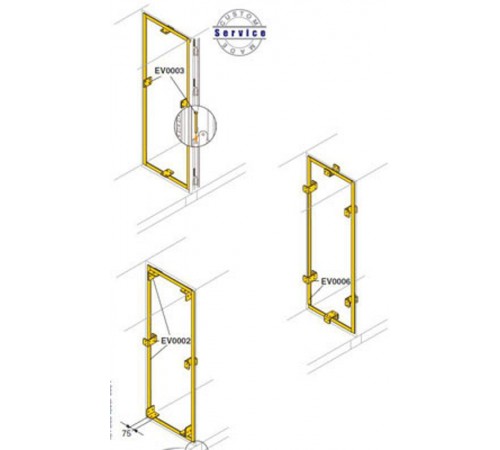 Набор для соединения шкафов  EV0006  ABB