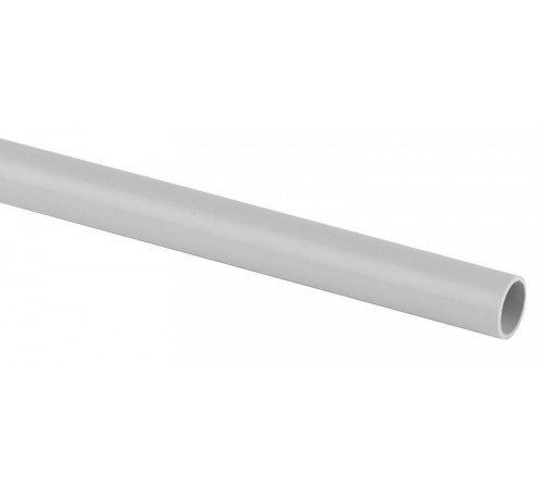Труба гладкая жесткая (серый) ПВХ d 20мм (2м)  Б0037546  ЭРА
