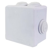 Коробка разветвительная 85*85*50 мм, 7 мембранных вводов, IP65, светло-серая, EBX30-01-65  39553  STEKKER