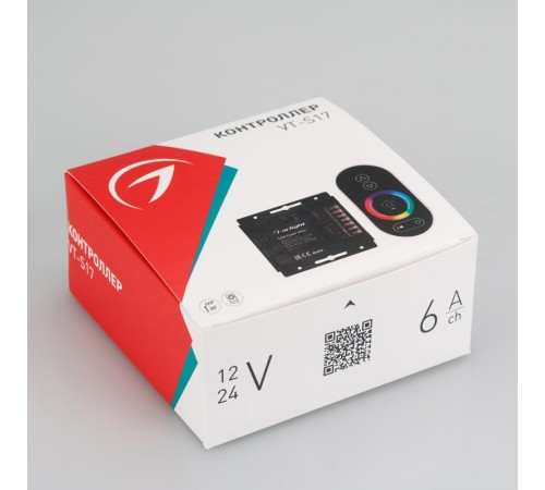 Контроллер VT-S17-4x6A (12-24V, ПДУ Овал, RF)  023322  Arlight