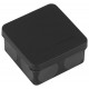 Распаячная коробка  KOR-80-80-40-9g-2MP-B двухкомпонентная HF стойкая к УФ 80х80х40мм черная прямой монтаж IP67 KOR-80-80-40-9g-2MP-B  Б0062822  ЭРА