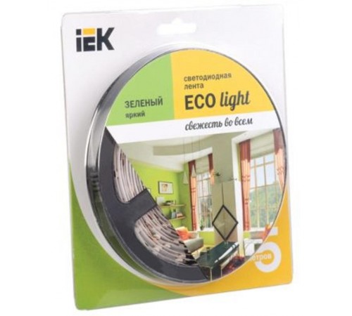 Лента светодиодная LSR-3528G60-eco 4,8Вт 12В зеленый IP20 5м  LSR1-5-060-20-1-05  IEK